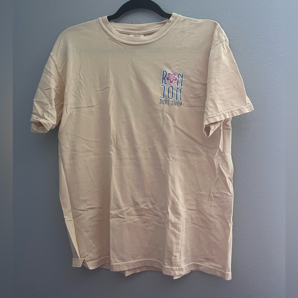 Ron Jon Surf T-shirt in yellow size Medium.